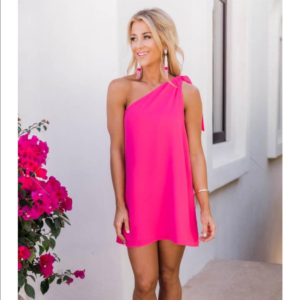 NWT | Pink Lily THRIVING ALL NIGHT MAGENTA DRESS